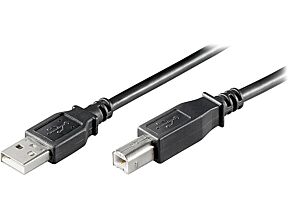 Kabel USB 2.0 GOOBAY USB A wtyk - USB B wtyk 1,8m czarny Kabel USB 2.0 GOOBAY USB A wtyk - USB B wtyk 1,8m czarny