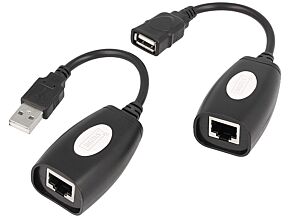Repeater (przedużacz) USB RJ45 gniazdo USB A gniazdo