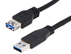 Kabel 3m USB 3.0 LOGILINK wtyk męski A - wtyk żeński A niklowany czarny