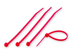 Opaski zaciskowe czerwone 100x2,5mm Opaski zaciskowe czerwone 100x2,5mm