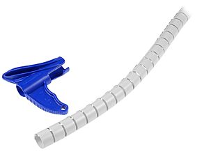 Tuba osłonowa do kabli typu Antyplątek 16mm/2m jasnoszary Tuba osłonowa do kabli typu Antyplątek 16mm/2m jasnoszary