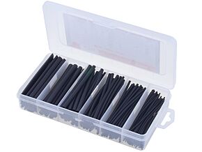 Zestaw rurek termokurczliwych 2:1 100mm czarny poliolefin Zestaw rurek termokurczliwych 2:1 100mm czarny poliolefin