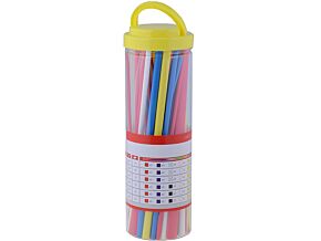 Zestaw rurek termokurczliwych 2:1 200mm poliolefin Il.szt:80 Zestaw rurek termokurczliwych 2:1 200mm poliolefin Il.szt:80