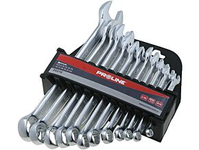 Zestaw 12 kluczy płasko-oczkowych Proline Zestaw 12 kluczy płasko-oczkowych Proline