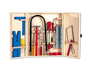 Duży zestaw młodego majsterkowicza z szafką Duży zestaw młodego majsterkowicza z szafką