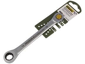 Klucz; oczkowy, z grzechotką; stal Klucz; oczkowy, z grzechotką; stal