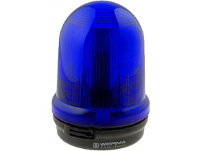 Lampa ostrzegawcza światła ciągłego gniaz.BA15D niebie.