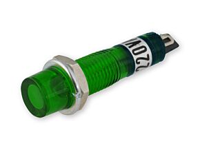Kontrolka miniaturowa zielona FLUO 230V średnica 7,5mm