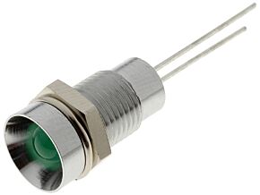 Kontrolka LED wklęsła bez rezystora fi 8.2 zielona