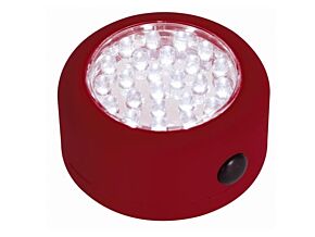 Przenośna lampa 24 LED z magnesem (czerwona) Przenośna lampa 24 LED z magnesem (czerwona)