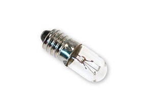 Żarówka z gwintem E10 24V/50mA bańka walcowa Żarówka z gwintem E10 24V/50mA bańka walcowa