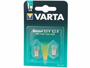 Żarówka miniaturowa E10 3,5V 200mA 2szt Opakowanie blister