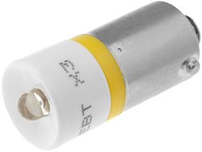 Żarówka bagnetowa LED żółty BA9S 28V Żarówka bagnetowa LED żółty BA9S 28V