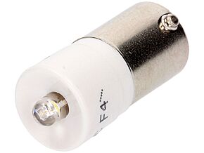 Żarówka bagnetowa LED biały BA9S 130V 500mcd