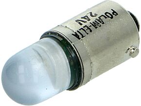 Lampka LED niebieski BA9S 24VDC 24VAC Lampka LED niebieski BA9S 24VDC 24VAC