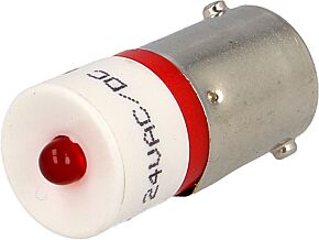 Lampka LED czerwony BA9S 24VDC 24VAC Lampka LED czerwony BA9S 24VDC 24VAC