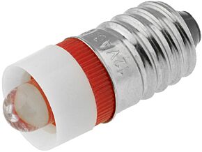Lampka LED czerwony E10 12VDC 12VAC Lampka LED czerwony E10 12VDC 12VAC