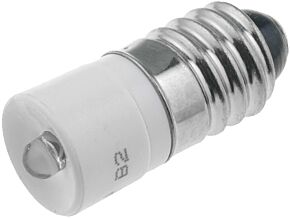 Lampka LED biały E10 230VAC Lampka LED biały E10 230VAC