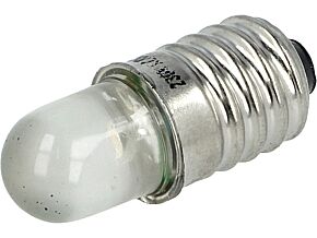 Lampka LED biały E10 230VAC 1100-1600mcd Lampka LED biały E10 230VAC 1100-1600mcd