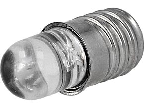 Lampka LED żółty E10 12VDC 90mW 30° Lampka LED żółty E10 12VDC 90mW 30°