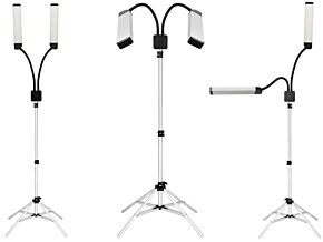 Profesjonalna dwuramienna lampa LED na stojaku z pilotem Profesjonalna dwuramienna lampa LED na stojaku z pilotem