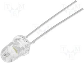 LED; 5mm; biały; 13800-18000mcd; 20° LED; 5mm; biały; 13800-18000mcd; 20°