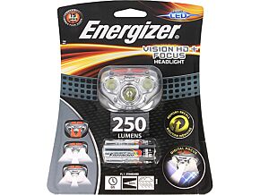 Latarka czołowa LED ENERGIZER VISION HD+ FOCUS wodoodporna 6h 250lm szary