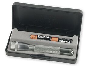 Miniaturowa latarka Maglite 2x R6 w kolorze stalowym Miniaturowa latarka Maglite 2x R6 w kolorze stalowym