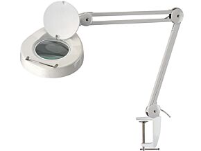 Lupa podświetlana stołowa 5 dioptrii fi127mm metal Lupa podświetlana stołowa 5 dioptrii fi127mm metal