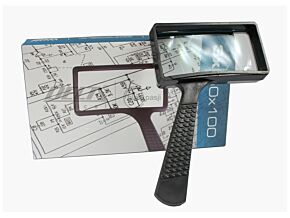 Lupa ręczna 50x100mm 3dpt Lupa ręczna 50x100mm 3dpt