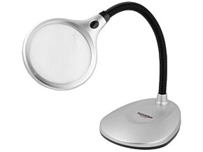 Lupa stołowa; Pow: x2/x5; Śr.soczewki:105mm; Podśw: LED Lupa stołowa; Pow: x2/x5; Śr.soczewki:105mm; Podśw: LED