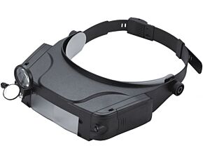 Dwuokularowa lupa z mocowaniem na głowę 1,5x 3x 9,5x 11x 2xLED Dwuokularowa lupa z mocowaniem na głowę 1,5x 3x 9,5x 11x 2xLED