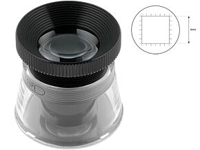 Lupa stołowa o powiększeniu x22; skala 0,1mm; soczewka: fi 32mm Lupa stołowa o powiększeniu x22; skala 0,1mm; soczewka: fi 32mm