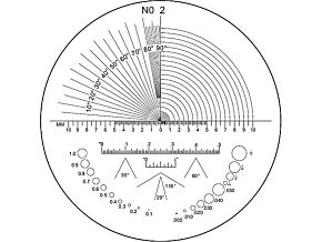 Dodatkowa wymienna skala do lupy MAG-R199 0,1mm kątowa Dodatkowa wymienna skala do lupy MAG-R199 0,1mm kątowa