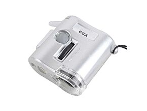 Mikroskop x60 ze skalą LED UV