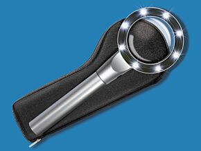 Metalowa lupa 2,5x/55mm podświetlana LED Bresser Metalowa lupa 2,5x/55mm podświetlana LED Bresser