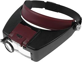 Dwuokularowa lupa z mocowaniem na głowę i oświetleniem LED Dwuokularowa lupa z mocowaniem na głowę i oświetleniem LED