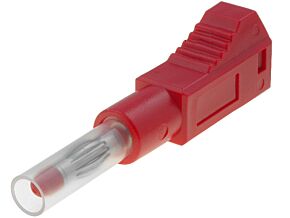 Wtyk bananowy 4mm 32A czerwony Wtyk bananowy 4mm 32A czerwony