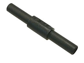 Adapter banan/banan gniazdo 4mm 36A czarny