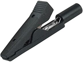 Krokodylek 2mm 10A 60VDC czarny