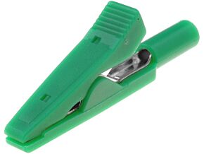 Krokodylek 2mm 10A 60VDC zielony