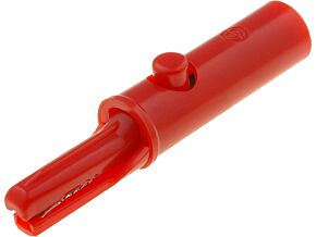 Krokodylek 4mm 3A czerwony