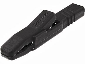 Krokodylek 4mm 25A czarny