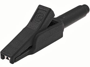 Krokodylek 4mm 15A czarny Krokodylek 4mm 15A czarny