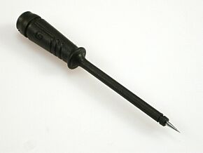 Końcówka pomiarowa z gniazdem 4mm 6A czarna Końcówka pomiarowa z gniazdem 4mm 6A czarna