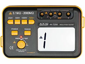 Miernik rezystancji izolacji AXIOMET AX-T2200 LCD (1999) Miernik rezystancji izolacji AXIOMET AX-T2200 LCD (1999)