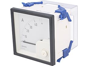 Panelowy miernik prądu AC analogowy 0÷40/80A True RMS IP52 EQN72 40/80A