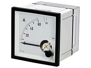 Panelowy miernik prądu AC analogowy 0÷60/120A True RMS IP52 EQN72 60/120A