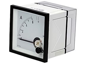 Panelowy miernik prądu AC analogowy 0÷6/12A True RMS IP52 EQN72-6/12A