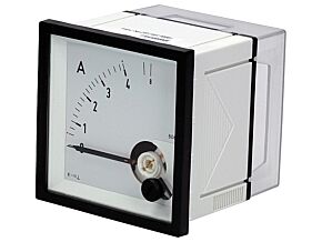 Panelowy miernik prądu AC analogowy 0÷4/8A True RMS IP52 EQN72 4/8A
